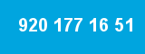 920 177 16 51 920 177 16 51